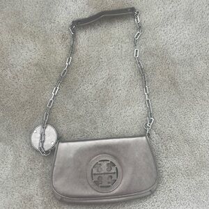 Tory Burch Reva front slap chain crossbody purse.